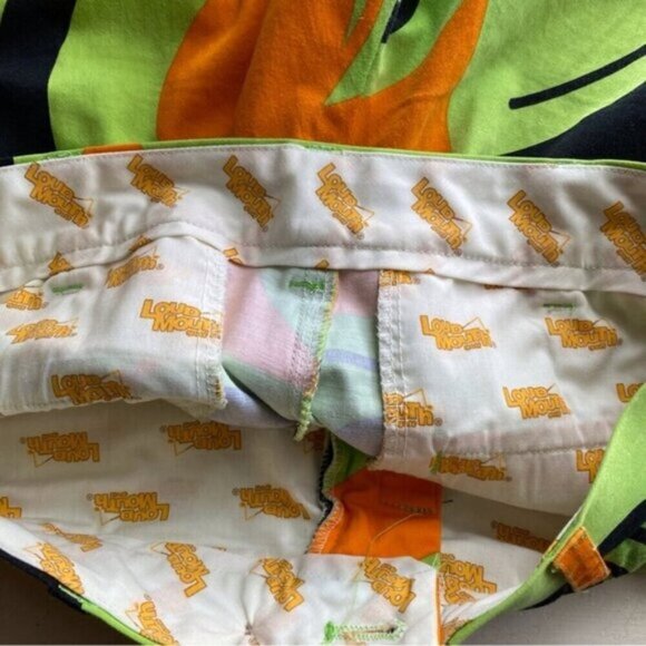 Loudmouth Shorts Mens 30 Mutlcolor Psychedelic Groovy Golf Cotton Blend Pocket - Picture 9 of 16